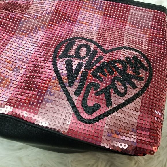 Victoria's Secret Sequins Cosmetic Bag - Picture 3 of 4